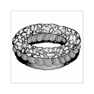 Sello De Caucho Paris-Brest Choux Pastry French Patisserie Francia