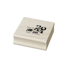 Sello De Caucho Partido de Graduación de Ingeniero Mecánico Azul M