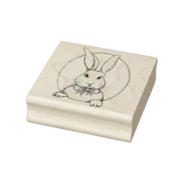 Sello De Caucho Pascua de raquitismo de conejo lindo