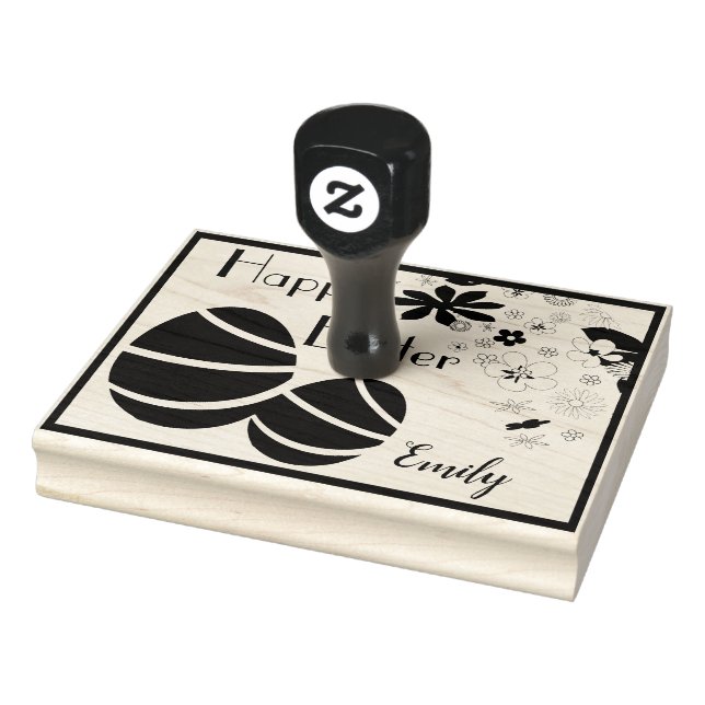 Sello De Caucho Pascua feliz personalizada (Sello)