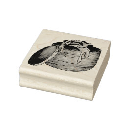 Sello De Caucho Pastel de mariscos de Newburg Newberg Retro