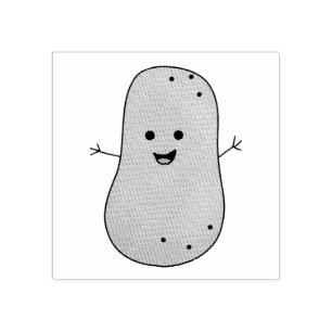 Sello De Caucho Patata Feliz