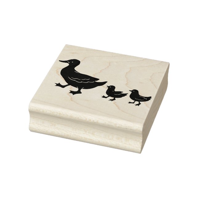 Sello De Caucho Patos mami y bebé (Sello)