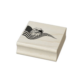 Sello De Caucho Patriotic American USA Flag Bald eagle art