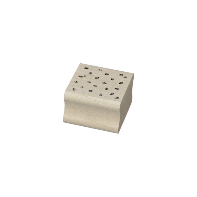 Sello De Caucho Patrón de café (Sello)