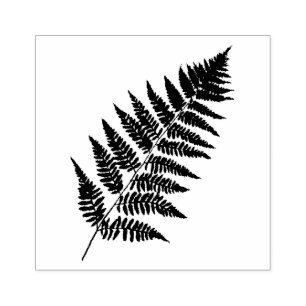 Sello De Caucho Patrón de Fern de Woodland