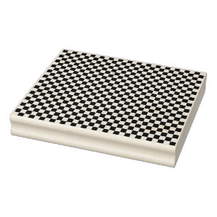 Sello De Caucho Patrón de tablero de ajedrez diminuto