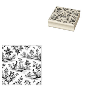Sello De Caucho Patrón decorativo de toile francesa