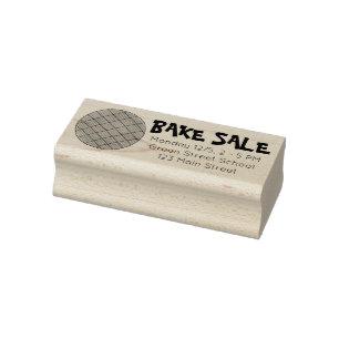 Sello De Caucho Peanut Butter Cookie Bake Sale Baker personalizado