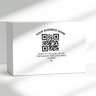 Sello De Caucho Pegatina de redondeo de texto de código QR de nego