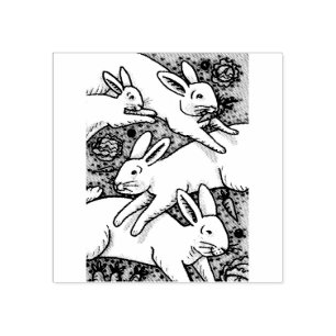 SELLO DE CAUCHO PELOS DE PRIMAVERA, PELO DE GOMA DE BUNNY