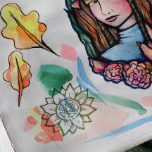 Pentagram druso de girasol verde