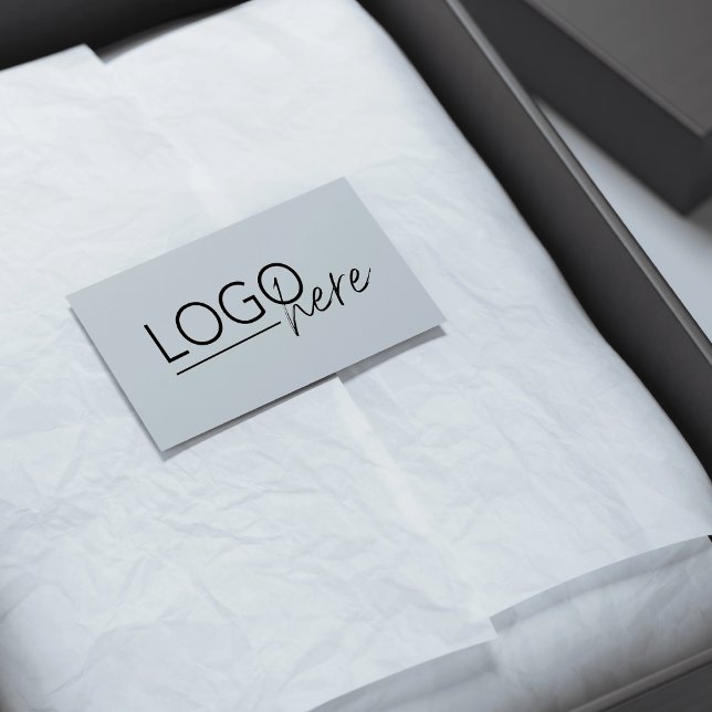 Sello De Caucho Pequeña Empresa Agrega tu Logotipo (Small Business Add Your Logo Rubber Stamp)