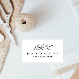 Sello De Caucho Pequeña empresa simple Personalizado elegante hech