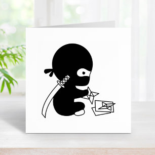 Sello De Caucho Pequeña estrella de origami plegable Ninja