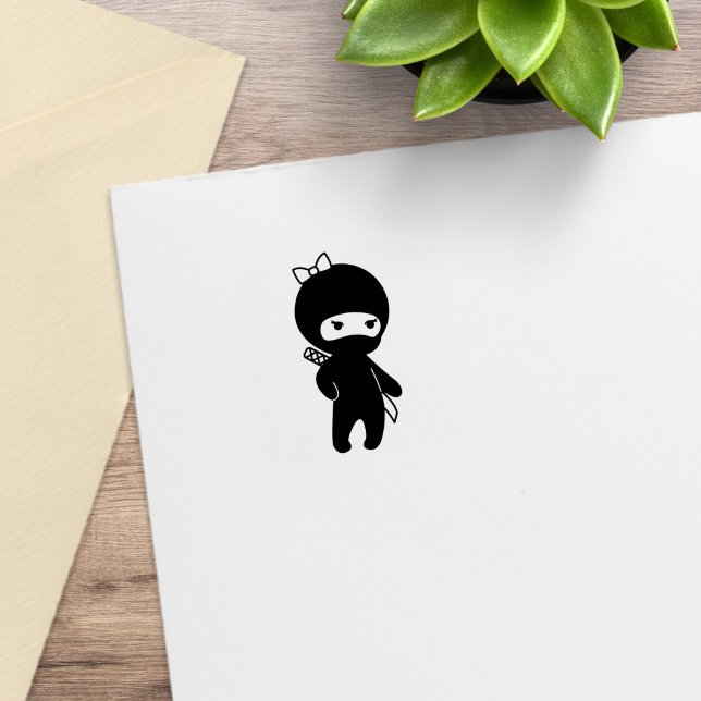 Sello De Caucho Pequeña niña ninja 1x1 (Subido por el creador)
