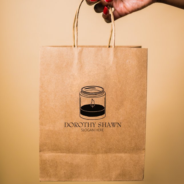 Sello De Caucho Pequeñas empresas con velas modernas, grandes Pers (Subido por el creador)