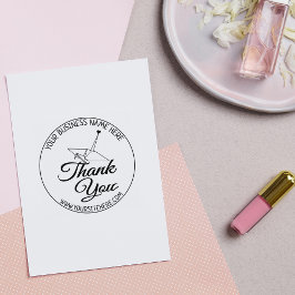 Sello De Caucho Pequeñas empresas hechas a mano Gracias