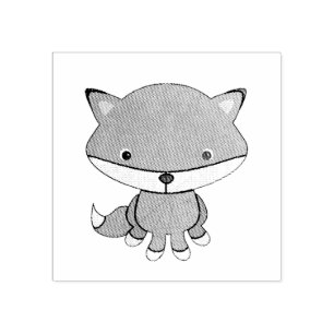 Sello De Caucho Pequeño animal de granja de Fox