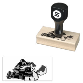 Sello De Caucho Pequeño cachorro para el invierno