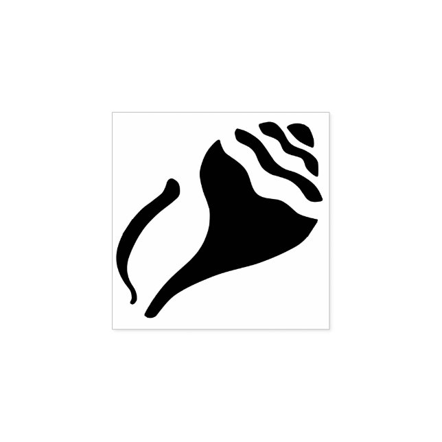 Sello De Caucho Pequeño diseño de conchas de concha con estampado  (Impresión)