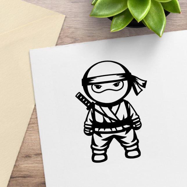 Sello De Caucho Pequeño guerrero ninja (Subido por el creador)