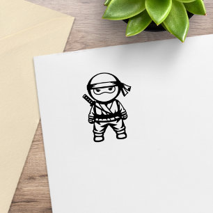 Sello De Caucho Pequeño guerrero ninja 1x1