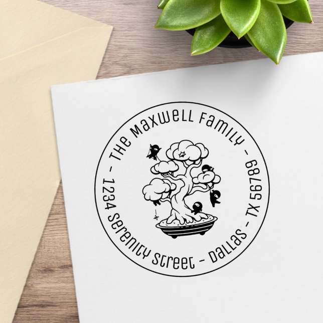 Sello De Caucho Pequeños Ninjas en la familia de árboles Bonsai Ro (Subido por el creador)