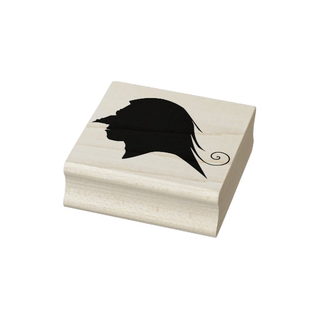 Sello De Caucho Perfil de globo 2 estampilla de arte de silueta (Sello)