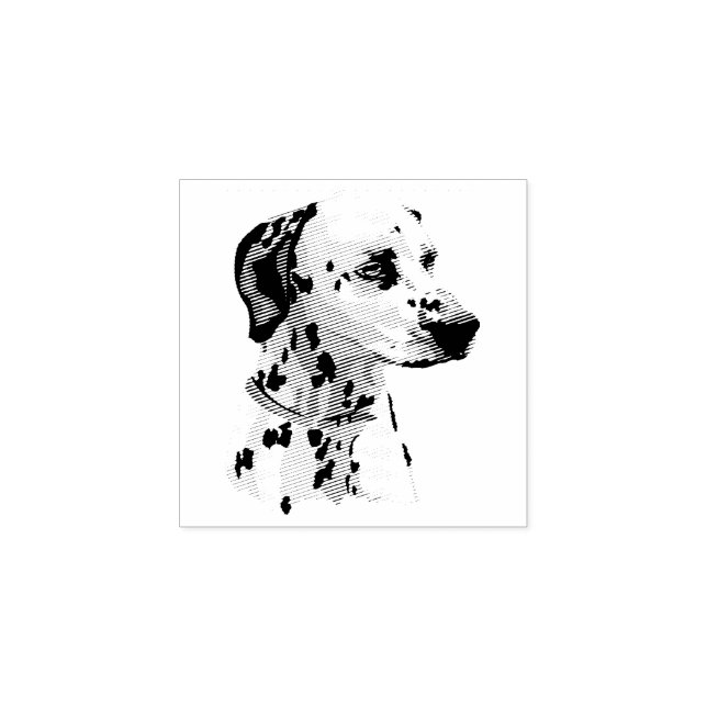 Sello De Caucho Perrito Cachorro Dalmatian Bebé Más Lindo (Impresión)