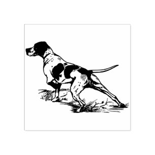 Sello De Caucho Perro cazador
