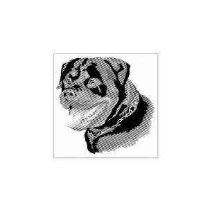 Sello De Caucho Perro Cuppy Cutest Baby Rottweiler
