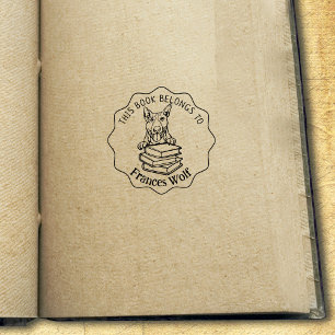 Sello De Caucho Perro de Cute Bull Terrier