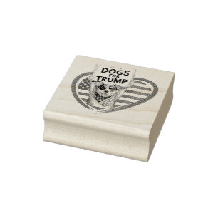 Sello De Caucho Perros para Trump: Patriotas apolíticos