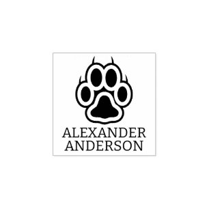 Sello De Caucho Personaliza Pretty Paw