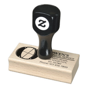 Sello De Caucho Personalizable Monograma mecánico. "O" inicial