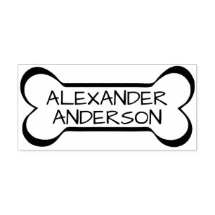 Sello De Caucho Personalización del hueso de perro