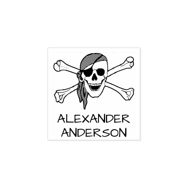 Sello De Caucho Personalización pirata (Impresión)