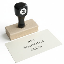 Sello De Caucho Personalizado 1" x 2.5"