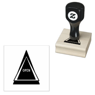 Sello De Caucho PERSONALIZADO ABIERTO Imprimir Ojo Capturando Tint