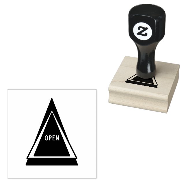 Sello De Caucho PERSONALIZADO ABIERTO Imprimir Ojo Capturando Tint (Sellado)