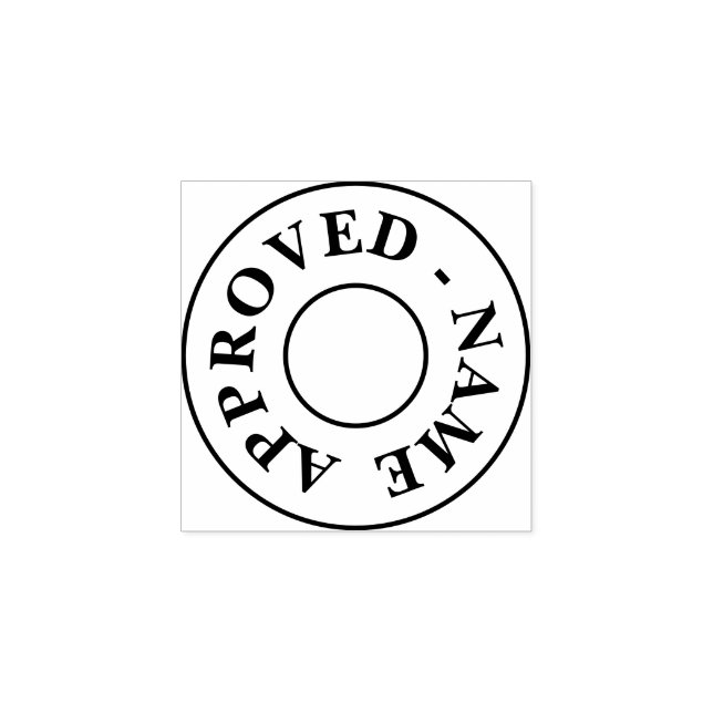 Sello De Caucho Personalizado aprobado por (Impresión)