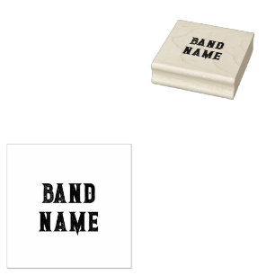 Sello De Caucho Personalizado Band Merch