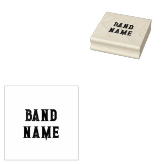 Sello De Caucho Personalizado Band Merch