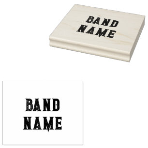 Sello De Caucho Personalizado Band Merch