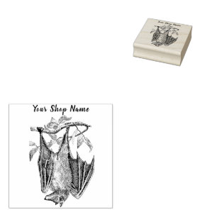 Sello De Caucho Personalizado Bat Small Business