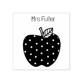 Sello De Caucho Personalizado de Apple para profesores clásicos