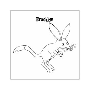 Sello De Caucho Personalizado de bilby australiano feliz