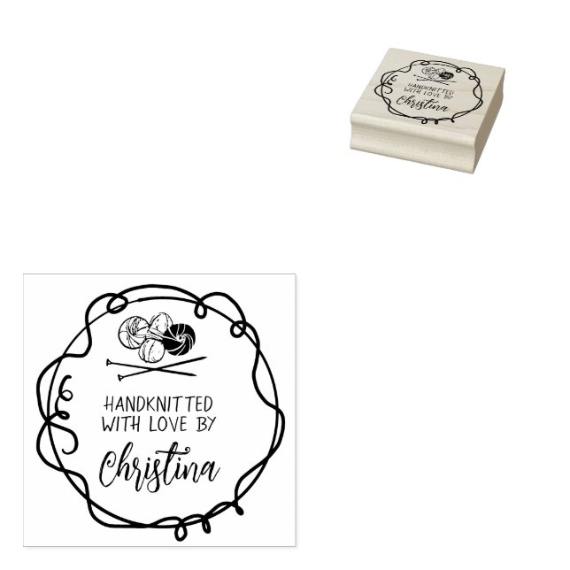 Sello De Caucho Personalizado de estampado de arte de madera hecho (Sellado)