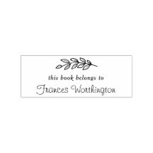 Personalizado de "Este libro pertenece a" botánico